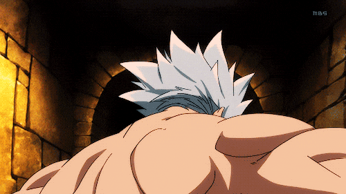7 Deadly Sins Ban Showing Off His Muscles GIF