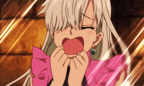 7 Deadly Sins Elizabeth Liones Screaming GIF
