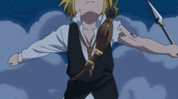 7 Deadly Sins Meliodas Tearing Down A Tower GIF