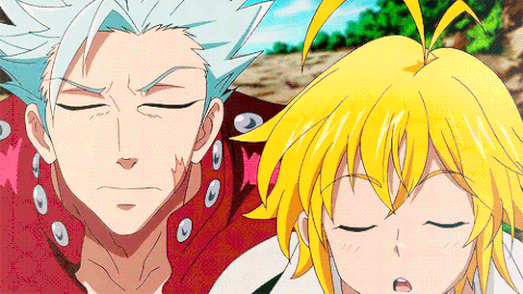 7 Deadly Sins Shocked Ban And Meliodas GIF