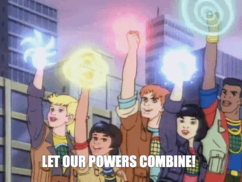 Captain Planet Hero Powers Combine GIF