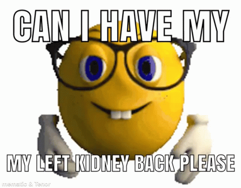 Nerd Emoji Asking For Left Kidney Meme GIF