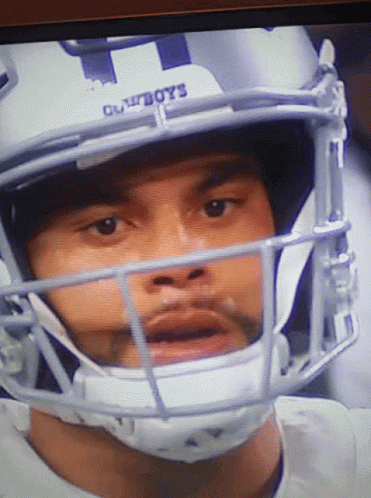 Cowboys Dak Prescott Close Up Wink GIF