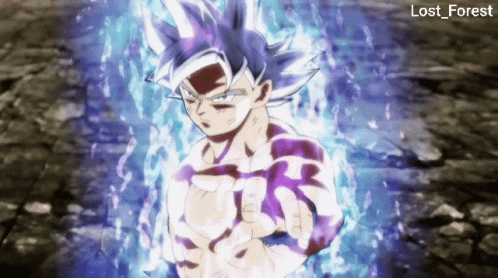 Goku Ultra Instinct Kamehameha Power GIF