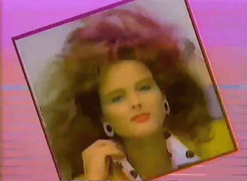 80s Pretty Lady GIF