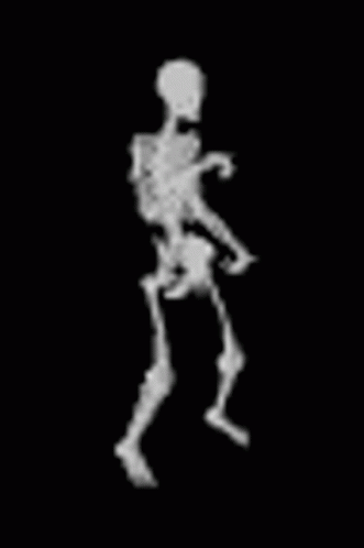 Skeleton Dancing Graceful Moves GIF