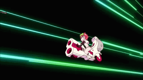90s Anime Cute Space Patrol Luluco GIF