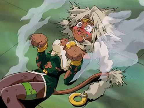 Electrocuted 90s Anime Aisha Clanclan GIF