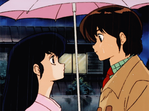 90s Anime Maison Ikkoku Kiss GIF