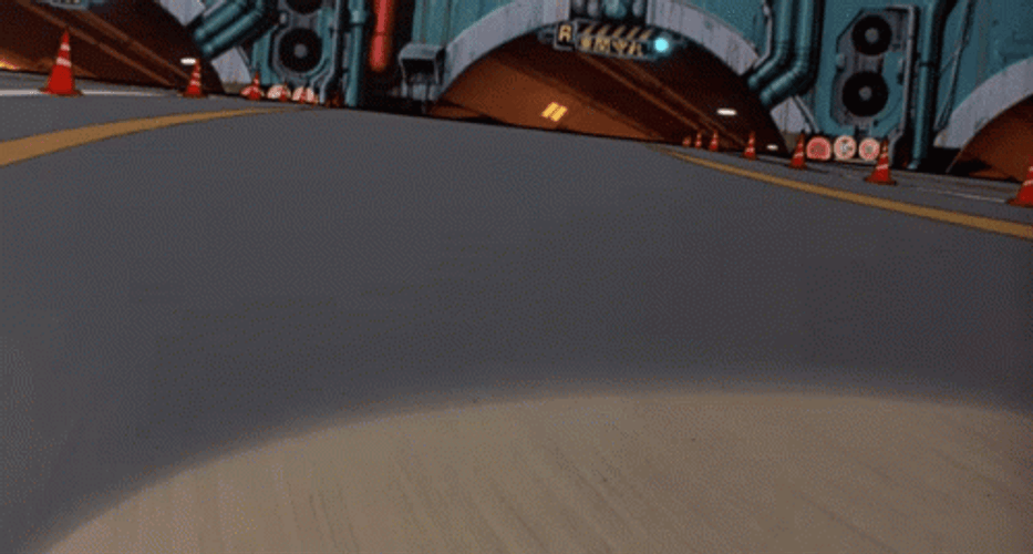 90S Anime Akira Motorcycle Ride GIF