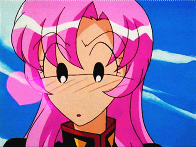 90S Anime Pink Heart Utena Tenjou GIF