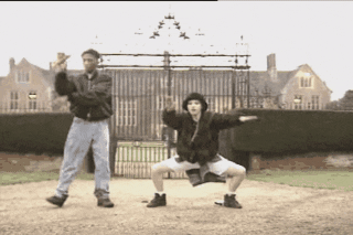 90s Dude Rave Dancing Outside GIF