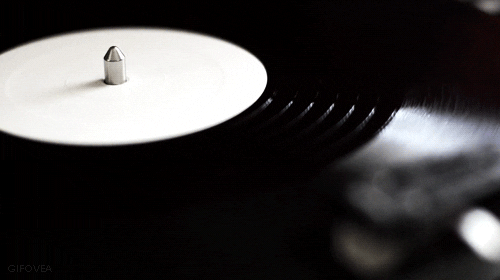 90s Techno Spinning Vinyl GIF