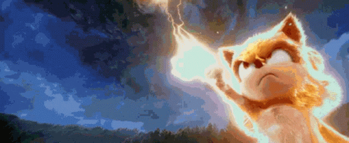 Sonic The Hedgehog Unleashing Super Sonic Powers GIF