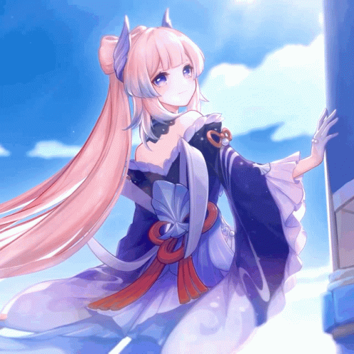 Kokomi Looking Far Away GIF