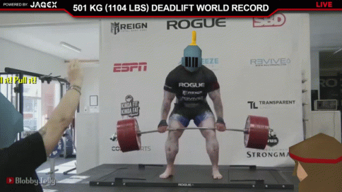 Deadlift Form Hafthor Bjornsson GIF
