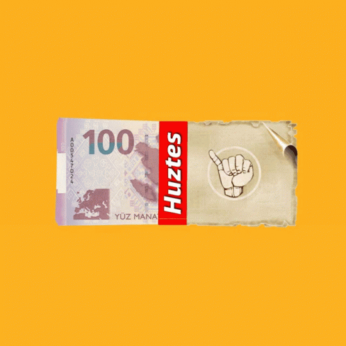 A 100 Dollar Bill With A Hand Giving The Thumbs Up GIF