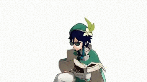 A 3D Anime Character Wearing Sunglasses And A Hat Is Standing In Front Of A White Background . GIF