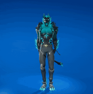 A 3D Rendering Of A Monster With A Blue Background GIF