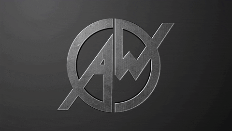 A And W Inside A Circle Cool Animated Logo GIF