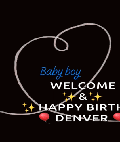 A Baby Boy Welcome And Happy Birth Denver Greeting Card GIF