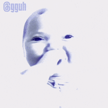 Baby Making Funny Face With Ggul Hashtag GIF