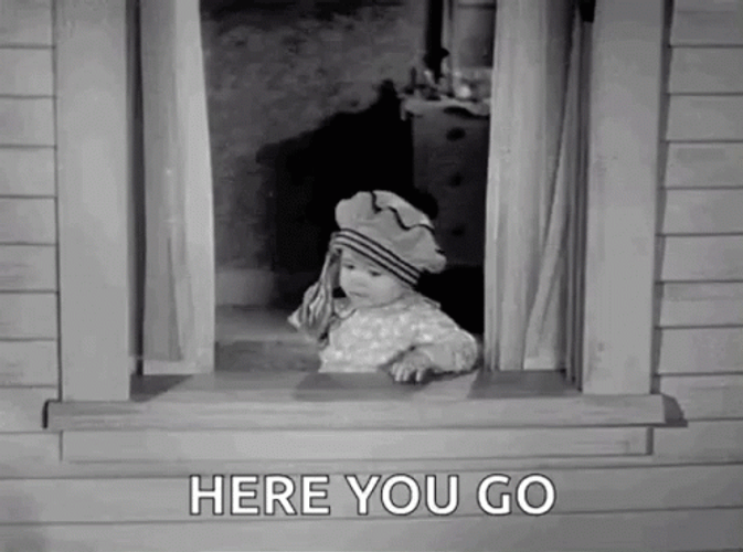 A Baby Throwing Cash From The Window GIF