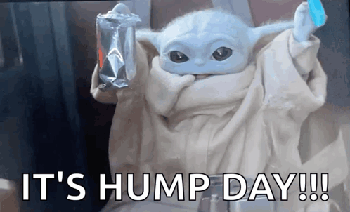 a baby yoda from the mandalorian is holding a bag of food and a blue ice cream cone .