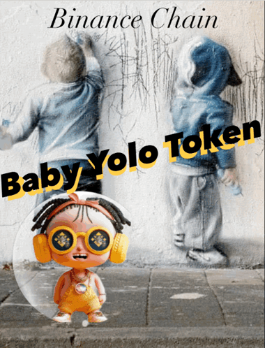 A Baby Yolo Token With A Picture Of Two Children GIF