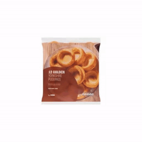 A Bag Of Bbc Yorkshire Puddings Is On A White Background GIF