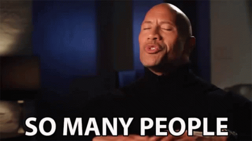 A Bald Man Is Making A Funny Face And Says So Many People GIF