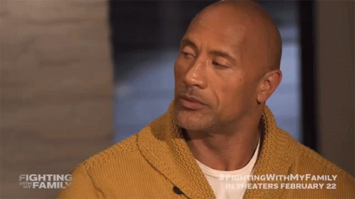 A Bald Man Is Wearing A Yellow Sweater With The Words Fighting With My Family On The Bottom GIF