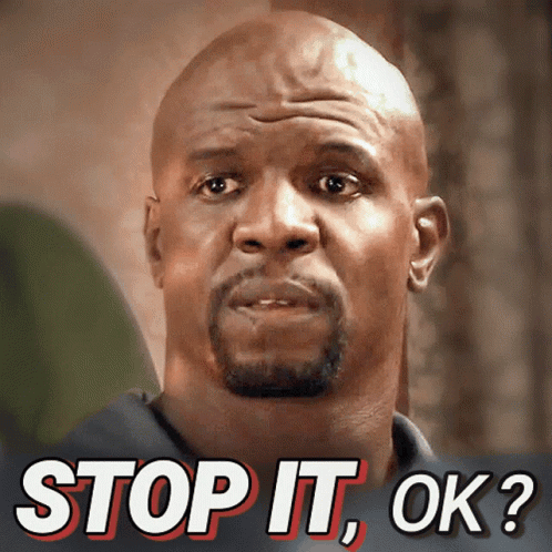 A Bald Man With A Beard And The Words Stop It Ok GIF