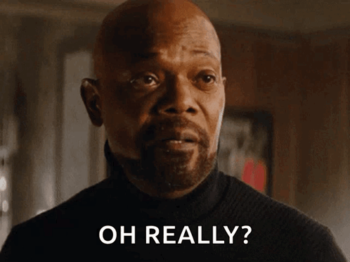 Bald Man With Beard Asking Oh Really GIF