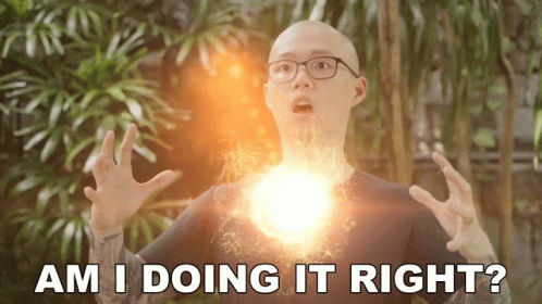 Bald Man With Glasses Saying Am I Doing It Right GIF