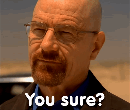 A Bald Man With Glasses Says You Sure GIF