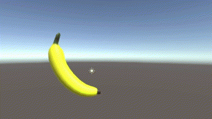 A Banana Is Flying Through The Air In A Cartoon . GIF