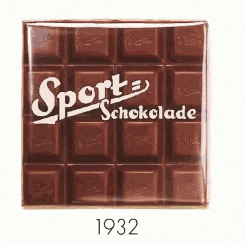 A Bar Of Sport Schokolade Is Shown In 1932 GIF