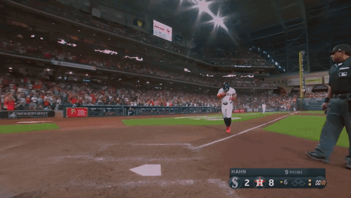 A Baseball Game Between The Astros And Seahawks GIF
