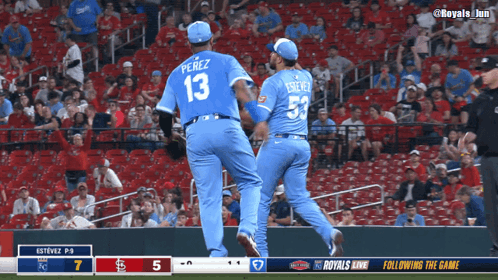A Baseball Game Between The Royals And Cardinals GIF