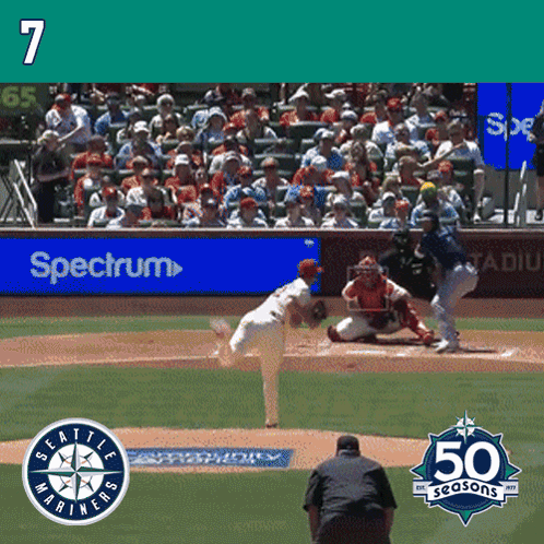 A Baseball Game Between The Seattle Mariners And The Dodgers GIF
