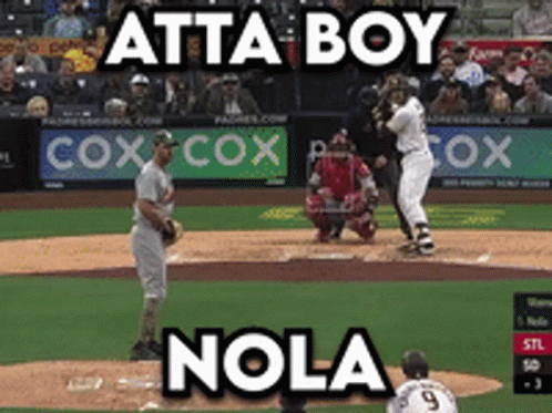 A Baseball Game Is Being Played Between The Padres And The New Orleans Braves GIF