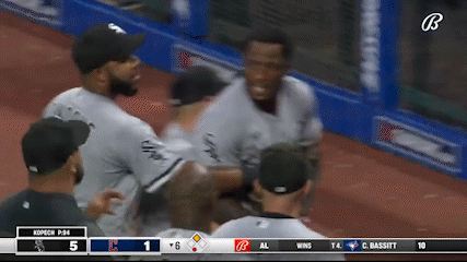 A Baseball Game Is Being Played Between The White Sox And The Alligators GIF