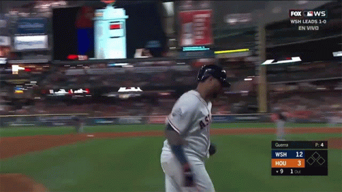 A Baseball Game Is Being Played On Fox News Channel GIF