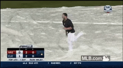 A Baseball Game Is Being Played On Fox GIF