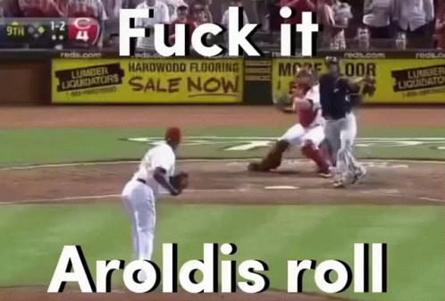 A Baseball Game Is Being Played With A Lumber Liquidators Ad In The Outfield GIF