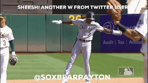 A Baseball Player From The Chicago White Sox Is Dancing GIF