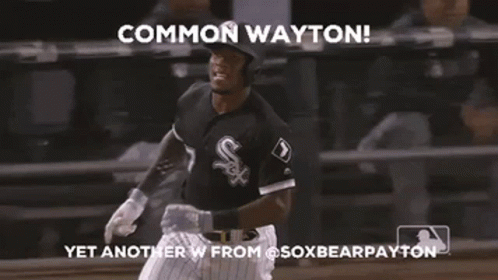 A Baseball Player Is Running On The Field With The Words " Common Wayton " Above Him GIF