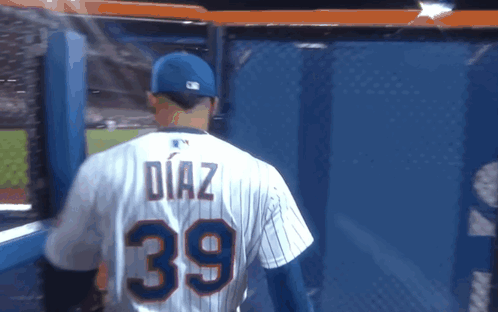 A Baseball Player Named Diaz Wearing Number 39 GIF