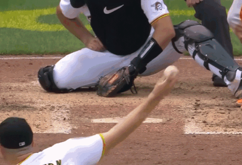 A Baseball Player Wearing A Jersey That Says N On It GIF